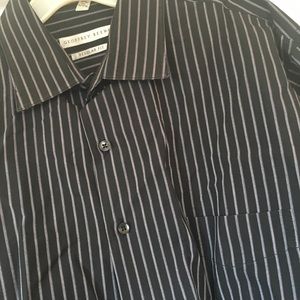 Geoffrey Beene Regular fit black dress shirt